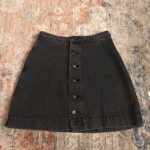 American Apparel Black Jean Skirt!